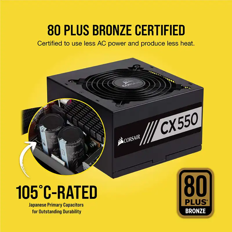 CORSAIR CX550 550W 80 PLUS Bronze