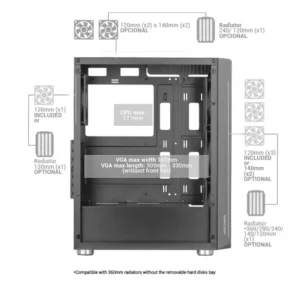MARS GAMING MC-F BLACK
