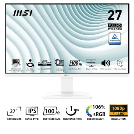 MSI PRO MP273AW 27" 100Hz 1MS IPS