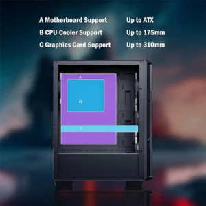 RAIDMAX V211 4 FANS STATIC RGB
