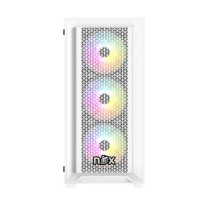NOX FUSION SPECTRUM WHITE 4 FAN ARGB WITH REMOTE - Image 4