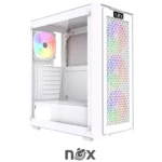 Case NOX NEXUS WHITE 4 FAN RGB (USED) 10/10