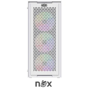Case NOX NEXUS WHITE 4 FAN RGB (USED) 10/10 - Image 2