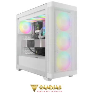 GAMDIAS ATHENA M3 WH 4X PWM ARGB 8-port Hub Gen 2 Type-C