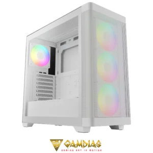 GAMDIAS ATHENA M3 WH 4X PWM ARGB 8-port Hub Gen 2 Type-C - Image 2