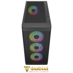 GAMDIAS ATHENA M3 BK 4X PWM ARGB 8-port Hub Gen 2 Type-C - Image 3