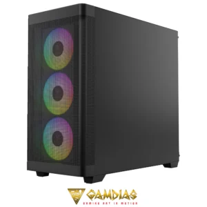 GAMDIAS ATHENA M3 BK 4X PWM ARGB 8-port Hub Gen 2 Type-C - Image 6