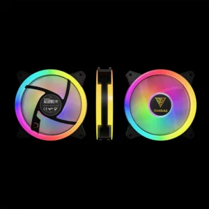 4 PACK SILENT ARGB FAN AEOLUS M2-1204R GAMDIAS - Image 4