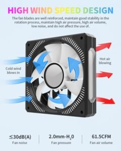 FAN Havit F2096 120mm RGB BK1800RPM - Image 3