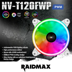 FAN RAIDMAX NV-T120FWP ARGB WH - Image 2