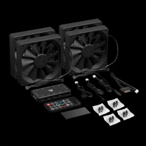 4 PACK ULTRA SILENT ARGB FAN AEOLUS M3-1204R GAMDIAS - Image 2