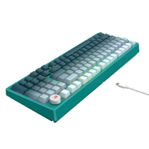 Havit KB899L 97 Keys Rainbow LED Backlit Green Mechanical - Image 2