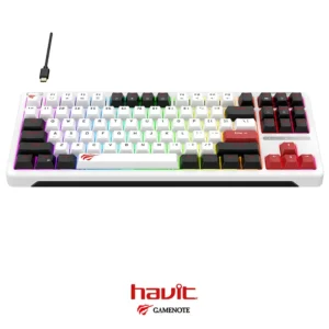 HAVIT KB902L 88 Keys Rainbow LED Backlit Jiuzi red switch - Image 2