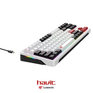 HAVIT KB902L 88 Keys Rainbow LED Backlit Jiuzi red switch - Image 4