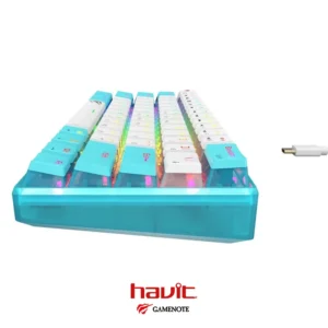 Havit KB903L 61 Keys BLUE Rainbow LED Backlit Mechanical - Image 3
