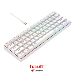 Havit KB903L 61 Keys WH Rainbow LED Backlit Mechanical - Image 2