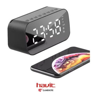 HAVIT M3 Bluetooth Speaker Alarm Clock Radio - Image 4