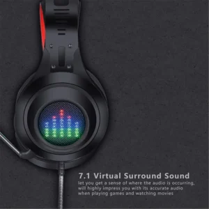 Sauker G08 Headphone Virtual 7.1 Dynamic LED Lights for PS4, PC - Image 4