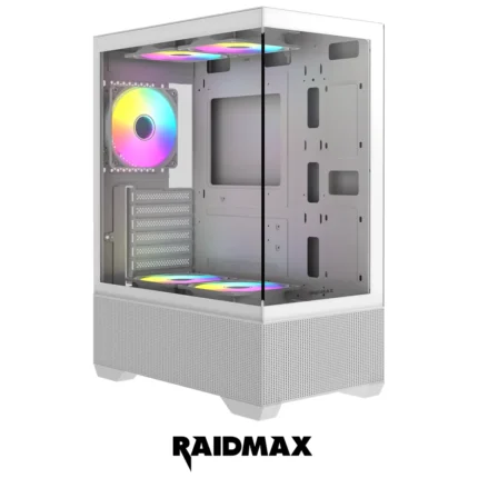CASE RAIDMAX INFINITA I802 AIR WH 5X FANS STATIC RGB
