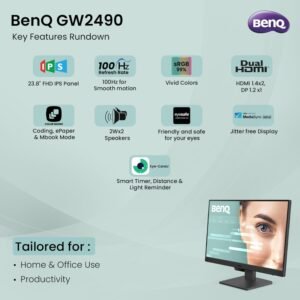 BenQ GW2490 24” FHD 100Hz IPS Ultra Slim Bezel - Image 11