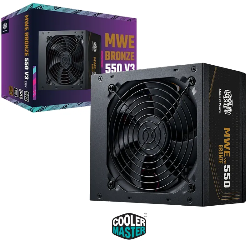 COOLER MASTER MWE 550W V30 80 PLUS Bronze-0 COOLER MASTER MWE 550W V3 80 PLUS Bronze - Image 1
