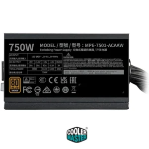 COOLER MASTER MWE 750W V3 80 PLUS Bronze - Image 3