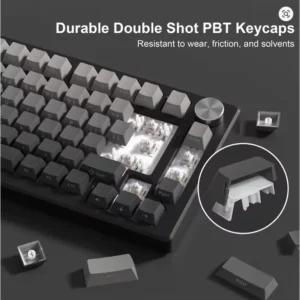 Xinmeng M75 Custom Tri-mode Wireless Bluetooth Mechanical Keyboard Gasket Hot Swap - Image 7