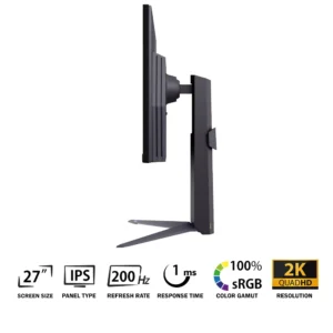 LG UltraGear 27GS75Q-B 27" IPS 200Hz 1ms Adjustable - Image 4