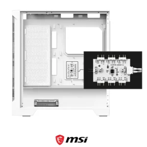 MSI MAG FORGE 320R AIRFLOW 4x Fan ARGB with Controller WH - Image 5