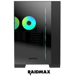 CASE RAIDMAX INFINITA i610 CHROME Black 4X FANS ARGB - Image 3