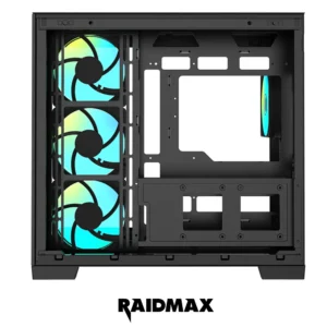 CASE RAIDMAX INFINITA i610 CHROME Black 4X FANS ARGB - Image 4