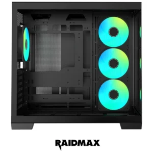 CASE RAIDMAX INFINITA i610 CHROME Black 4X FANS ARGB - Image 2