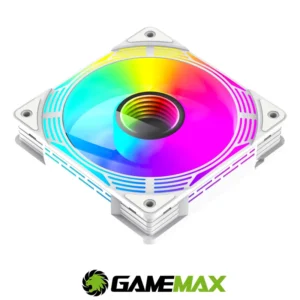 FAN GameMax v WH Reverse ARGB PWM fans 120mm White 3 in 1 Kit - Image 3