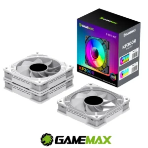 FAN GameMax v WH Reverse ARGB PWM fans 120mm White 3 in 1 Kit - Image 4