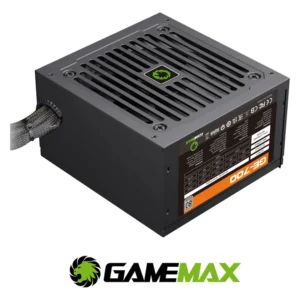GAMEMAX GE-700 700W 80 PLUS  Full black Mesh Cables