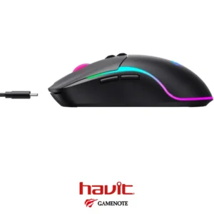 Mouse HAVIT MS1020WB Tri-Mode Wired, 2.4G, BT5.0 RGB Backlit - Image 4