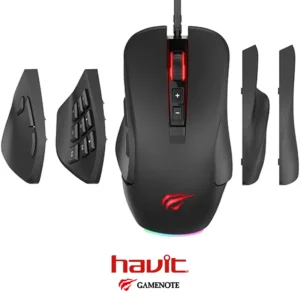 Mouse Havit MS900 Programmable Buttons, Dynamic RGB Lighting Customizable DPI, Ergonomic Design