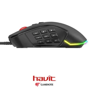 Mouse Havit MS900 Programmable Buttons, Dynamic RGB Lighting Customizable DPI, Ergonomic Design - Image 3