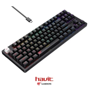 Havit KB892L 87 Keys Blue Switch RGB Backlit - Image 4