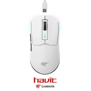 Mouse HAVIT MS969SE WH Tri-Mode Wired, 2.4G, BT5.1 Wireless 8000DPI Rechargeable Built-in Battery