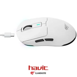 Mouse HAVIT MS969SE WH Tri-Mode Wired, 2.4G, BT5.1 Wireless 8000DPI Rechargeable Built-in Battery - Image 2