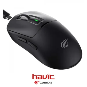 Mouse HAVIT MS969SE BK Tri-Mode Wired, 2.4G, BT5.1 Wireless 8000DPI Rechargeable Built-in Battery - Image 3