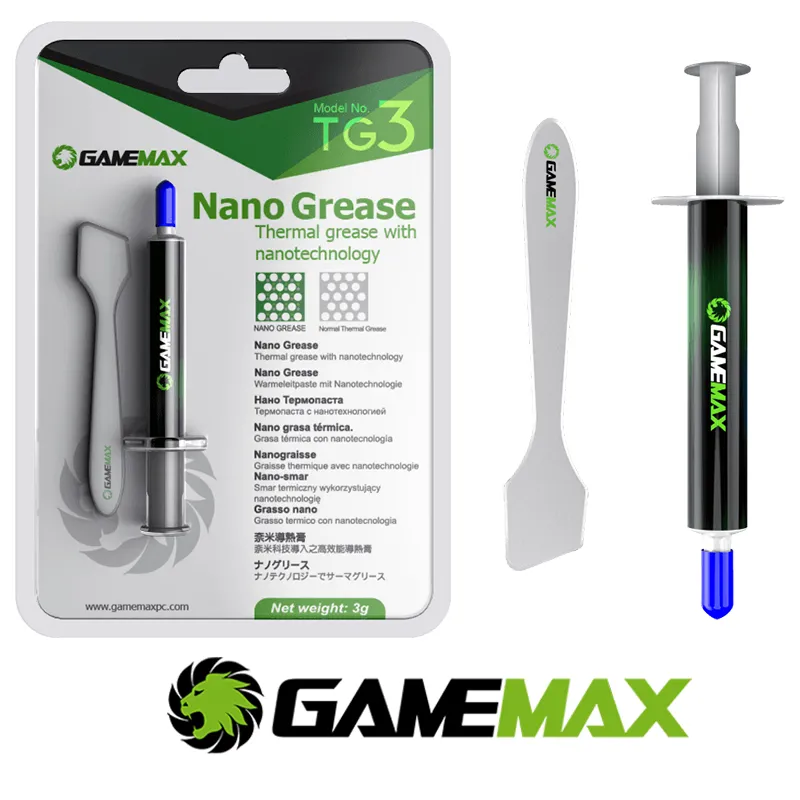 THERMALPASTE TG3-0 Thermal Paste GAMEMAX Nano Grease TG3 3g - Image 1
