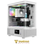 GAMDIAS ATLAS E2 CG 3 Built-in 120mm ARGB Fans (2 x Reverse Intake Fans)