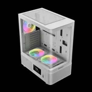 GAMDIAS ATLAS E2 CG 3 Built-in 120mm ARGB Fans (2 x Reverse Intake Fans) - Image 2