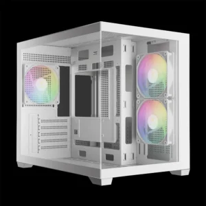 GAMDIAS AURA GC10M V2 WH 3 Built-in 120mm ARGB Fans - Image 2