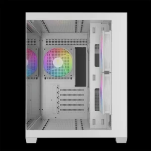 GAMDIAS AURA GC10M V2 WH 3 Built-in 120mm ARGB Fans - Image 4