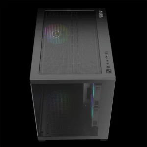 GAMDIAS AURA GC10M V2 BK 3 Built-in 120mm ARGB Fans - Image 3