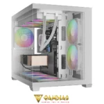 GAMDIAS AURA GC10M V2 WH 3 Built-in 120mm ARGB Fans