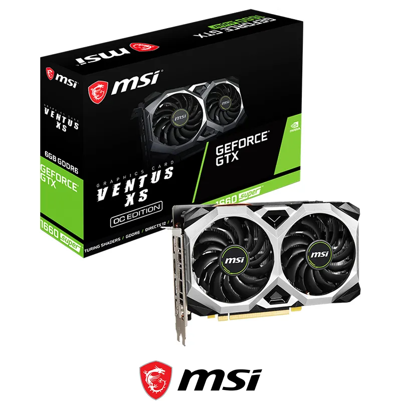 GTX 1660 SUPER MSI VENTUS XS OC-0 GTX 1660 SUPER™ VENTUS XS OC USED WITHOUT BOX 9.5/10 - Image 1